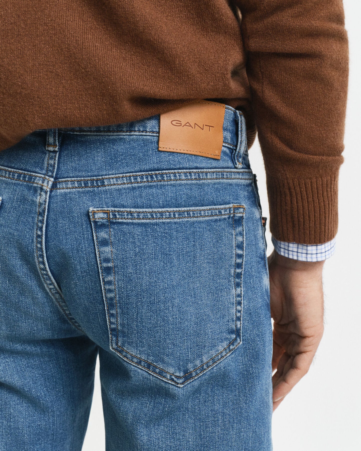 Jean coupe droite délavage net