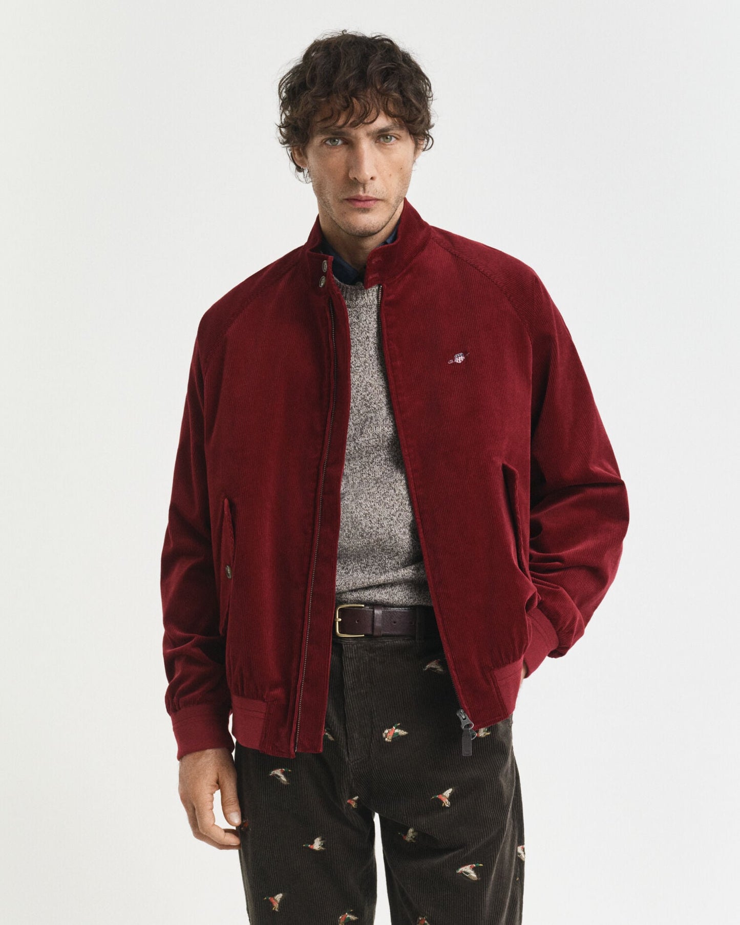 Blouson Harrington en velours côtelé