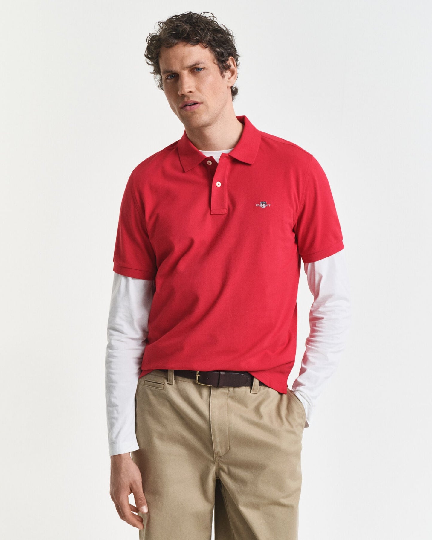 Regular Fit Shield Pique Polo Shirt