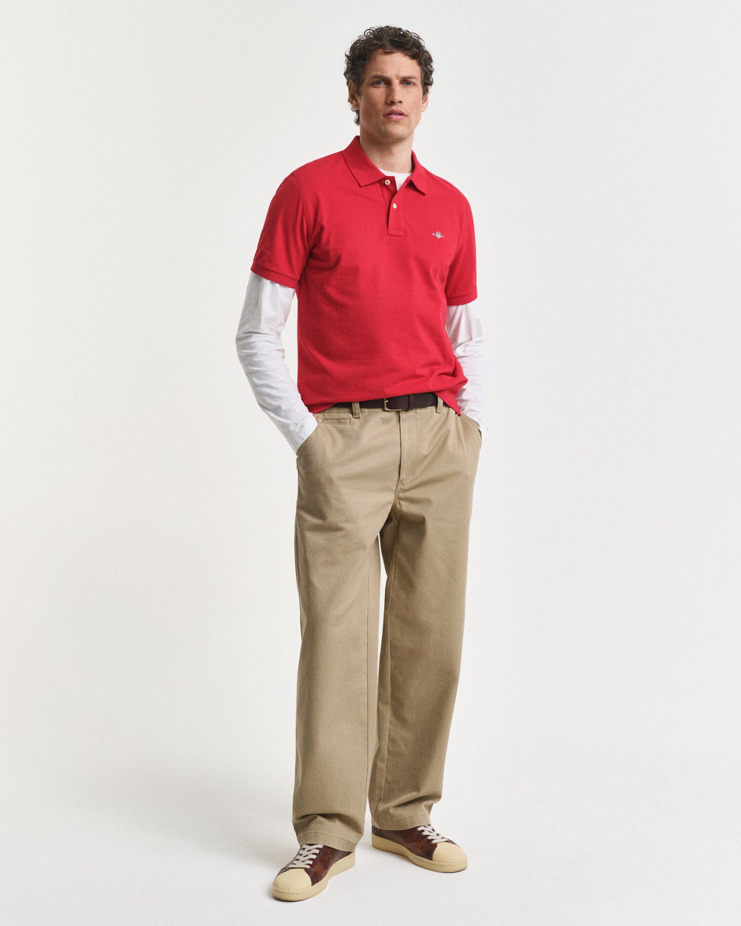 Regular Fit Shield Pique Polo Shirt