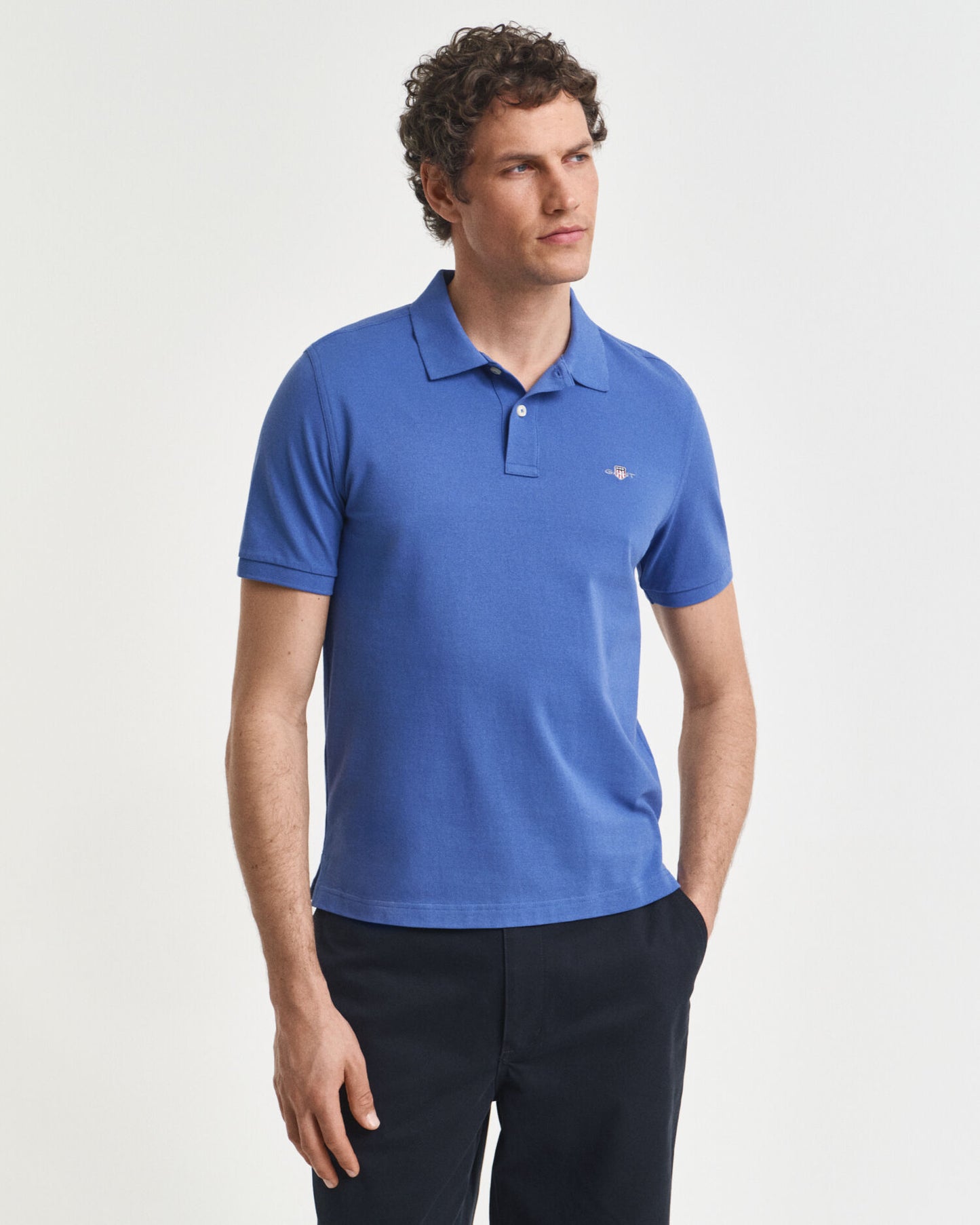Regular Fit Shield Pique Polo Shirt