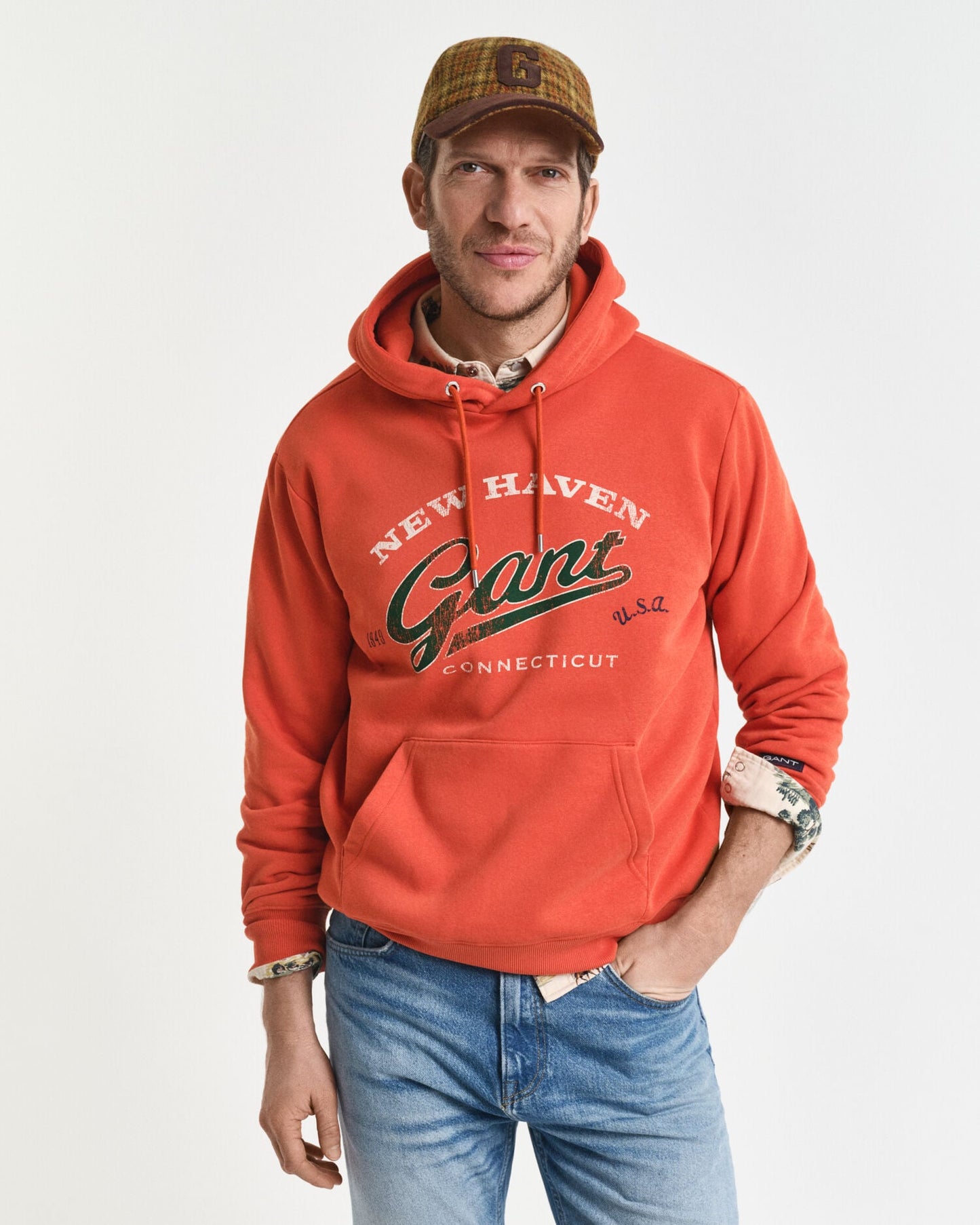Kapuzenpullover mit Wappen-Grafik