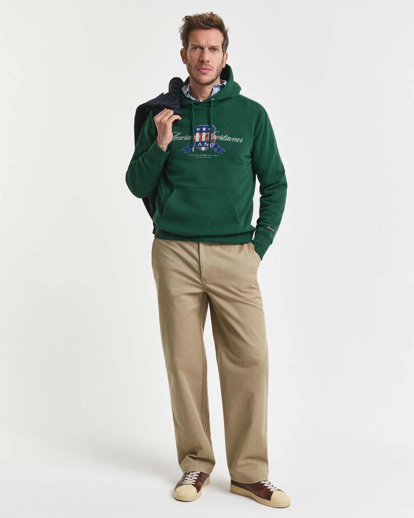 Pantalon Chino en Twill de Coton Coupe Décontractée