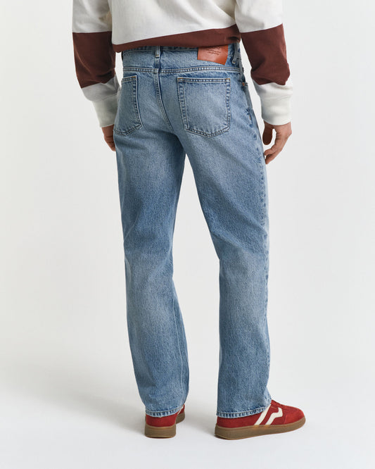 Jean bootcut délavé vieilli