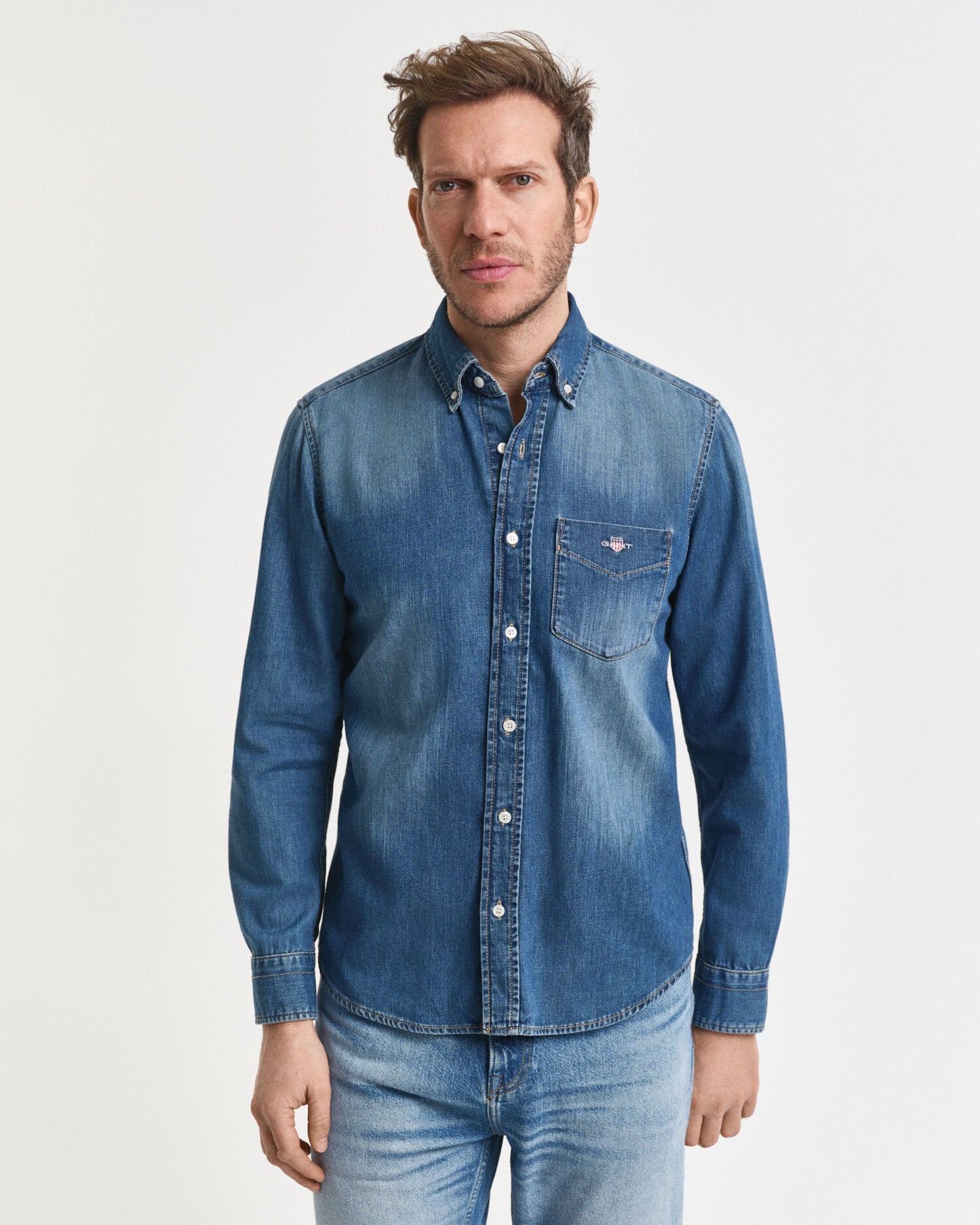 Regular Fit Jeanshemd