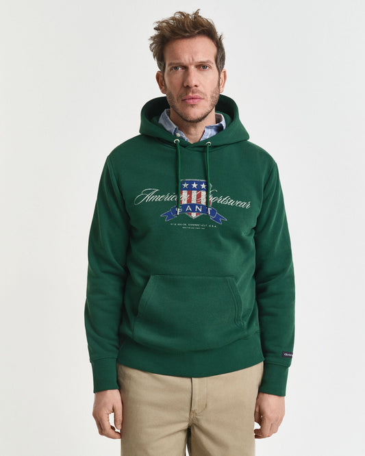 Kapuzenpullover mit Wappen-Grafik