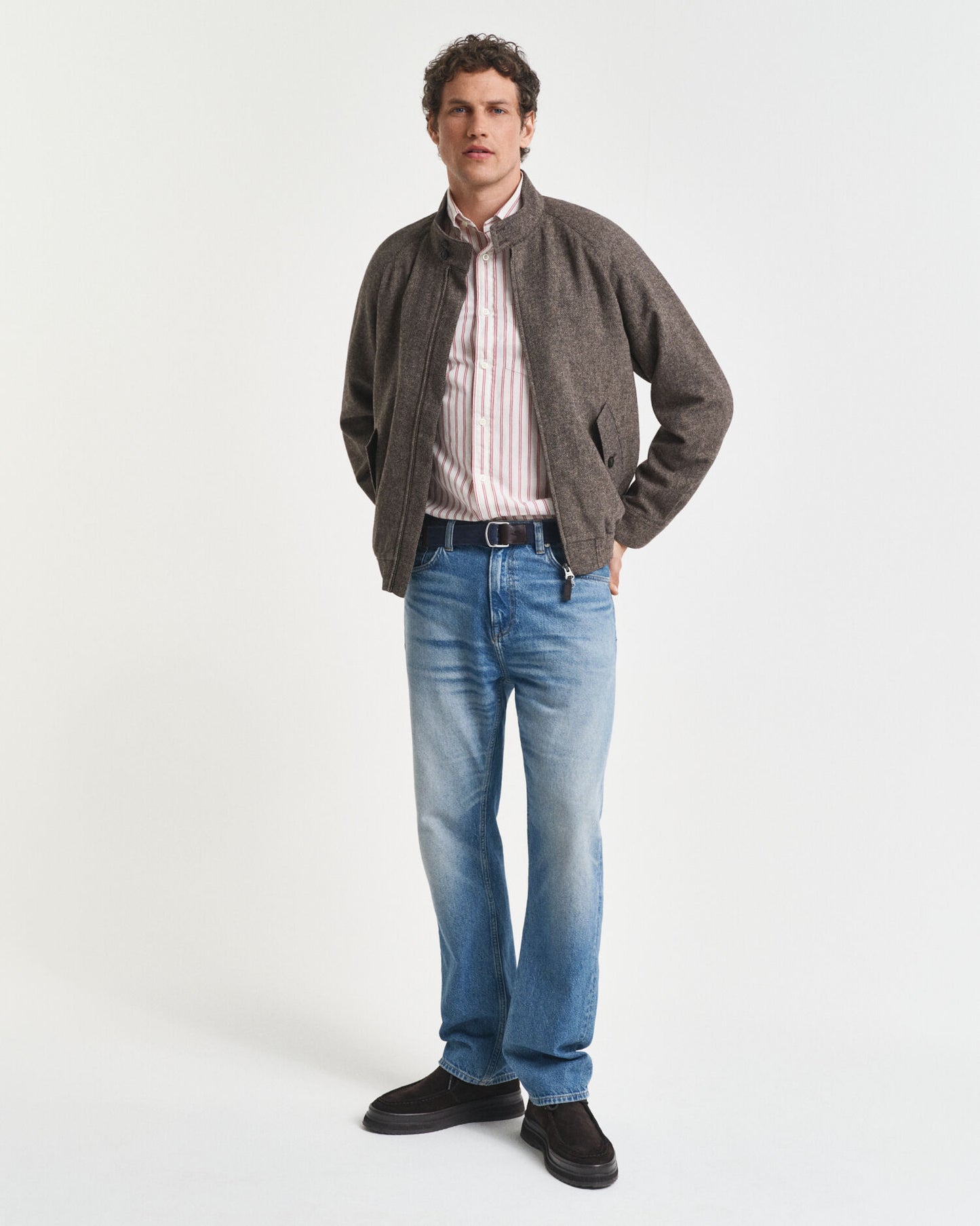 Harrington-Jacke aus Wollmix