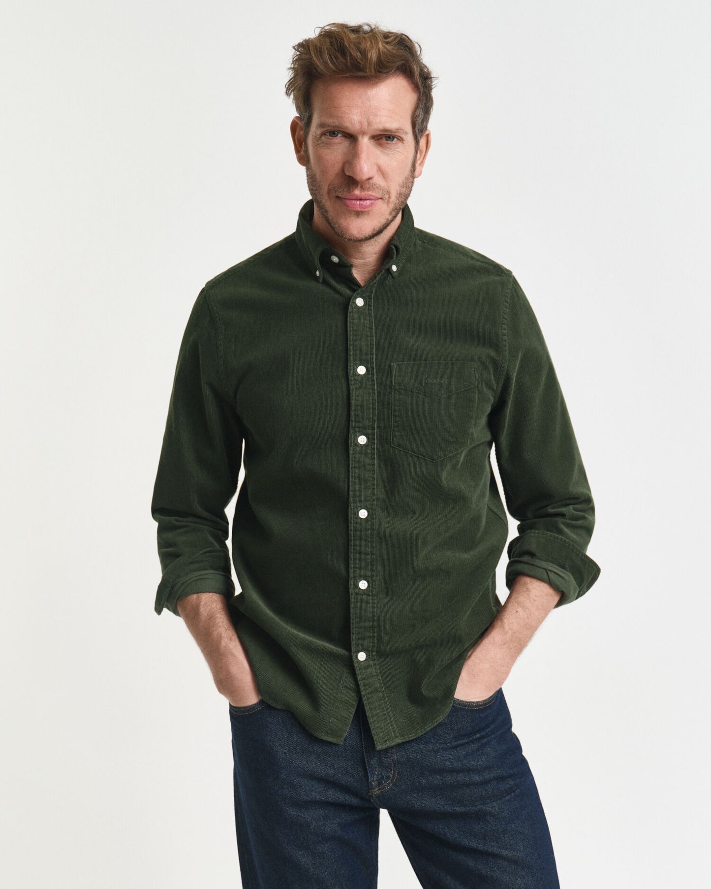 Regular Fit Corduroy Shirt