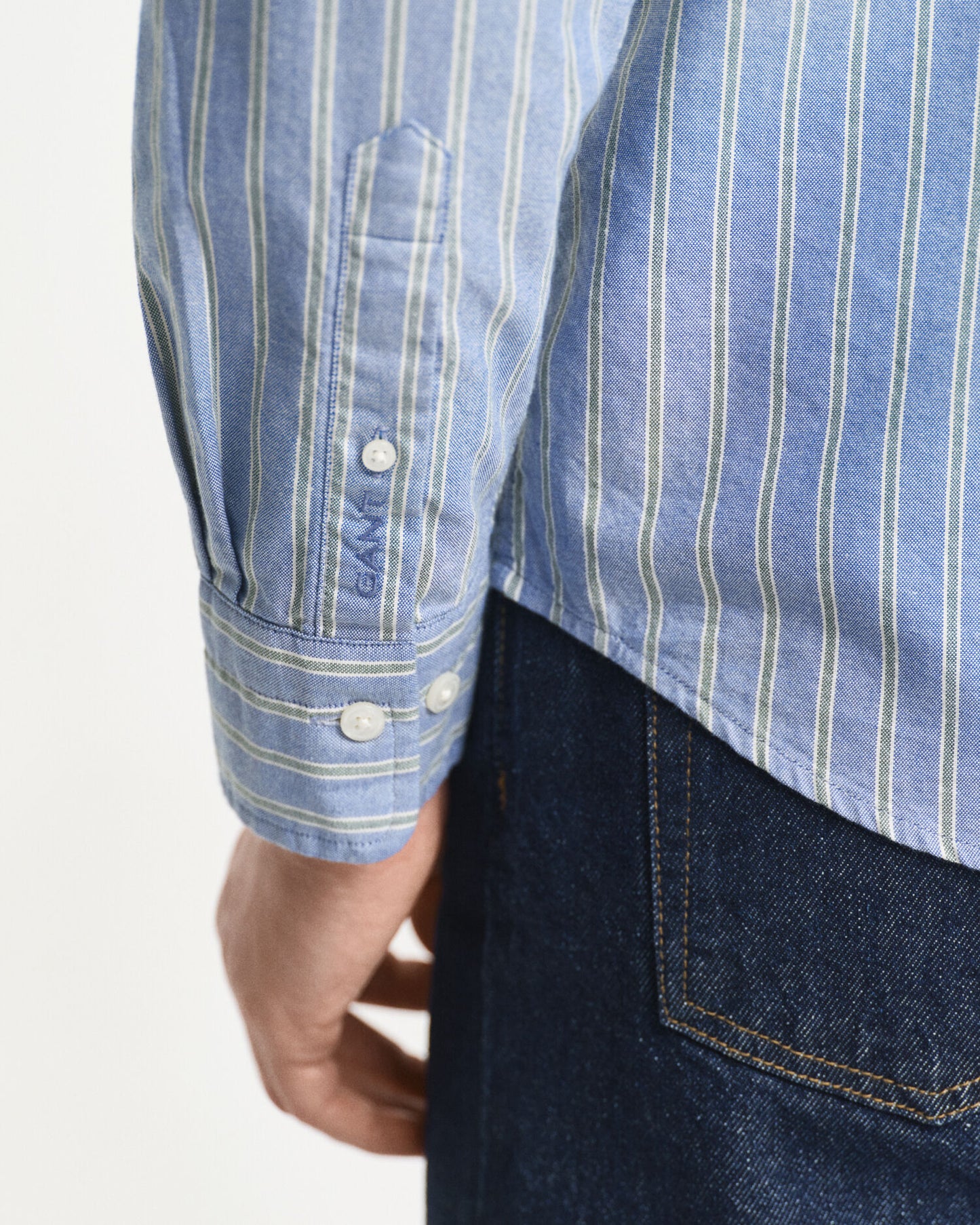 Chemise Oxford rayée coupe classique Archive