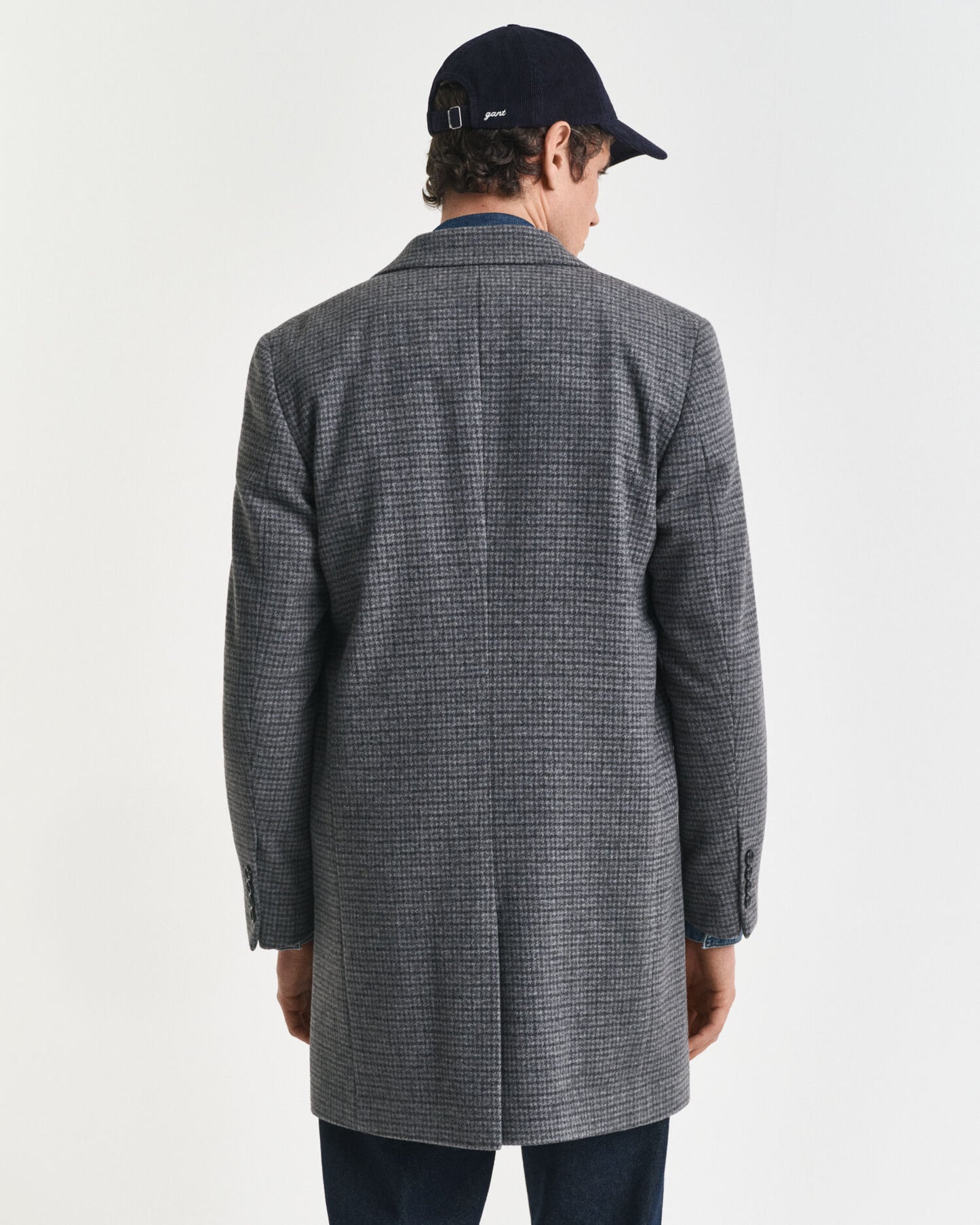 Manteau en laine bicolore