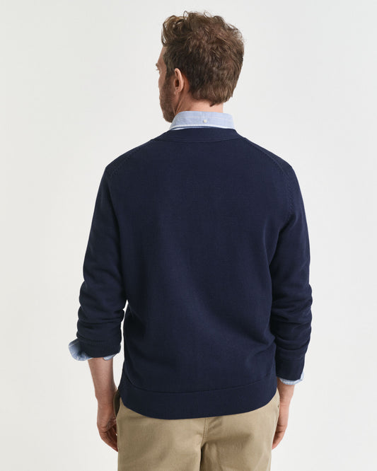 Legere Baumwollstrickjacke