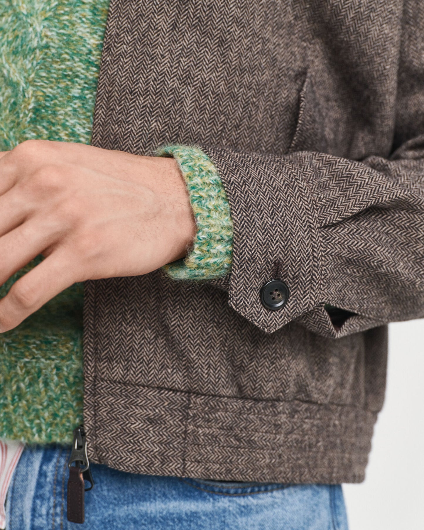 Harrington-Jacke aus Wollmix