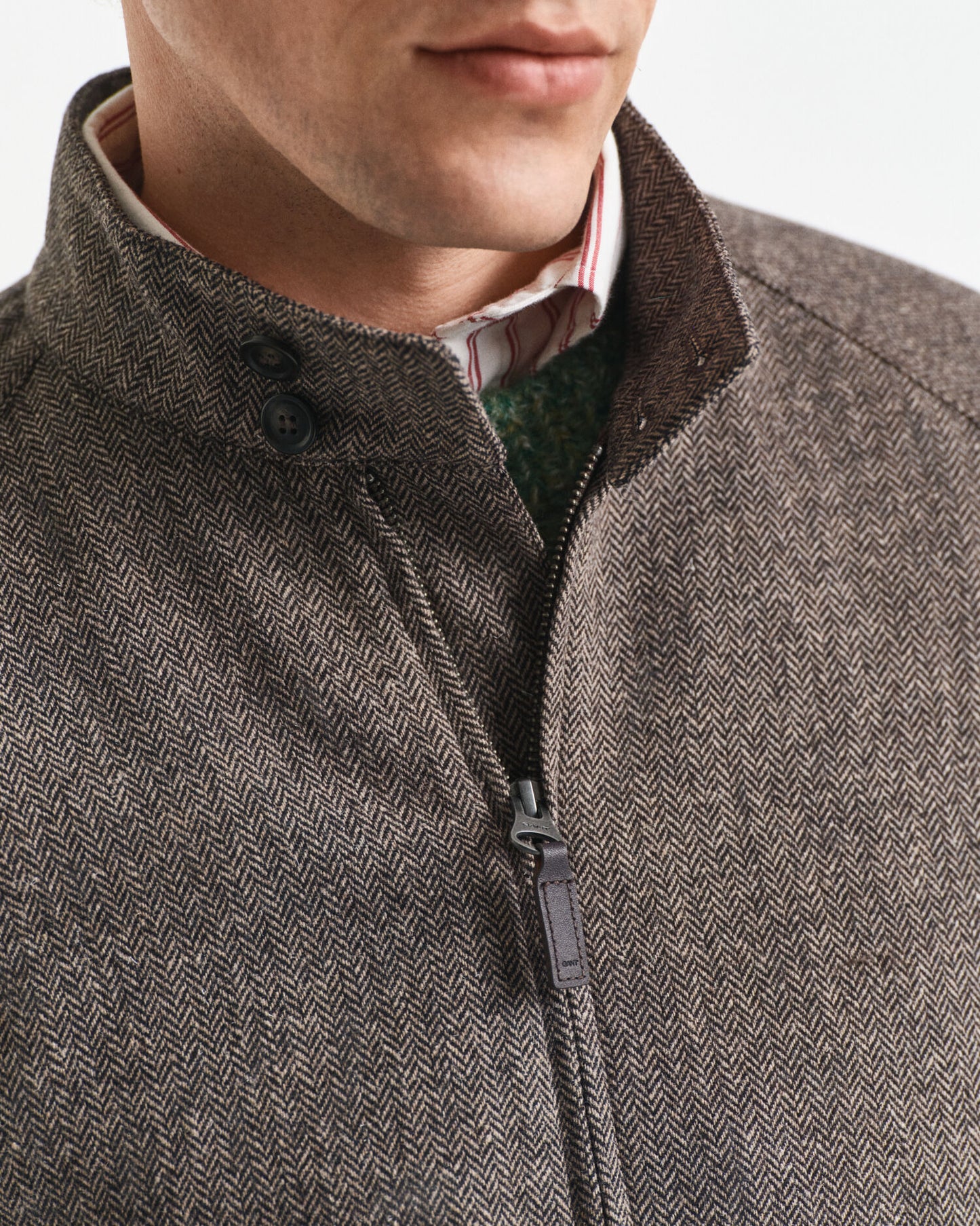Harrington-Jacke aus Wollmix