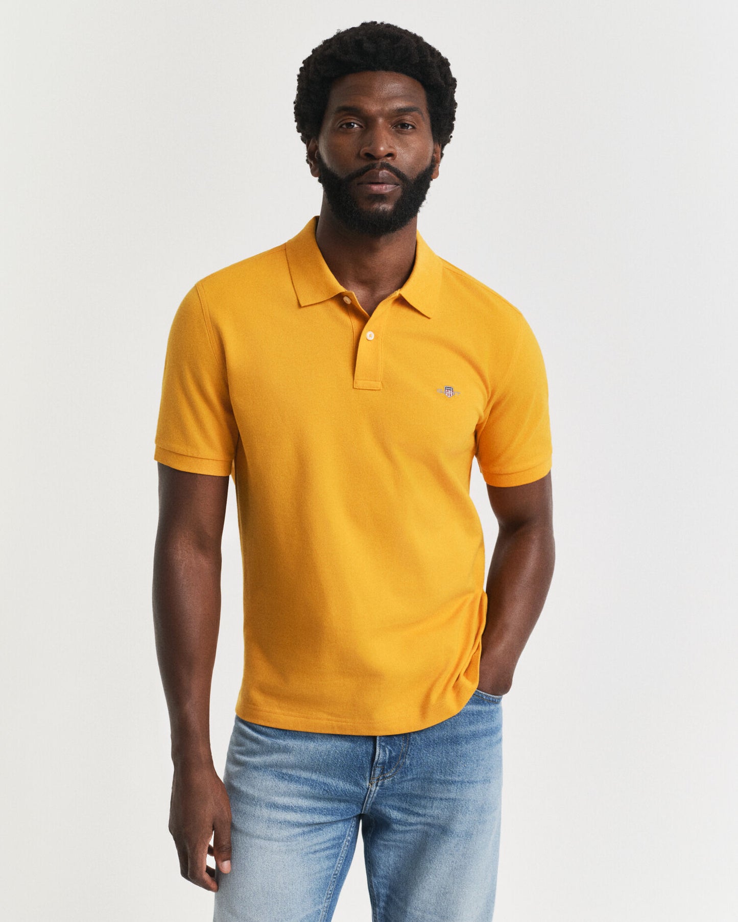 Regular Fit Shield Pique Polo Shirt