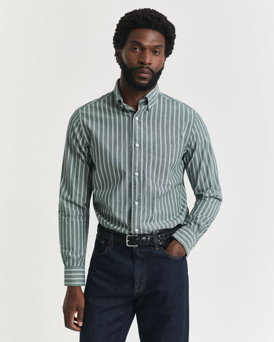 Regular Fit gestreiftes Archiv-Popeline-Hemd