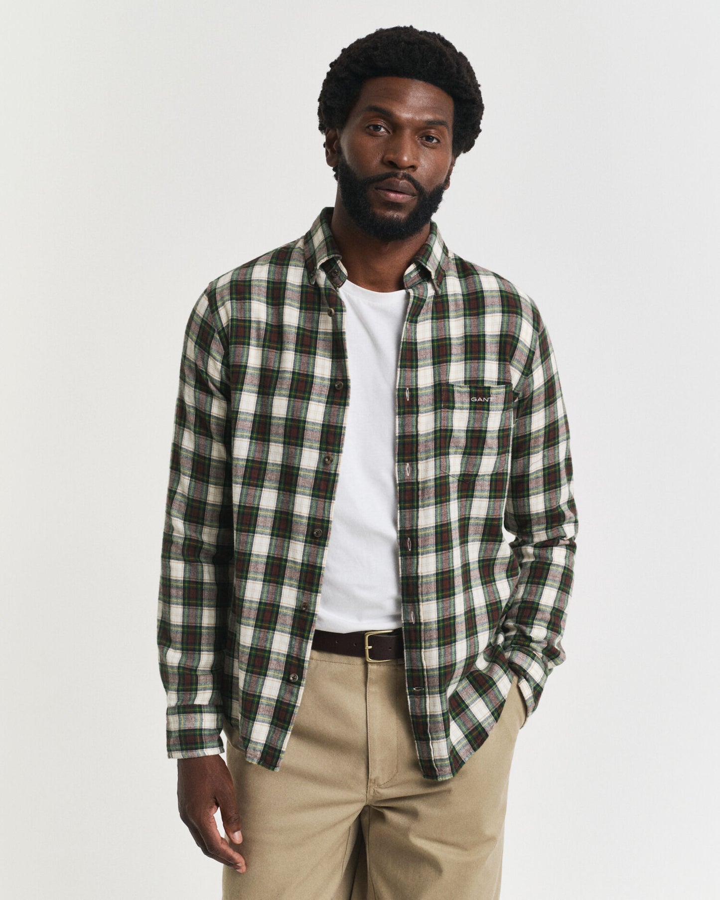Regular Fit Kariertes Windblown Flanellhemd