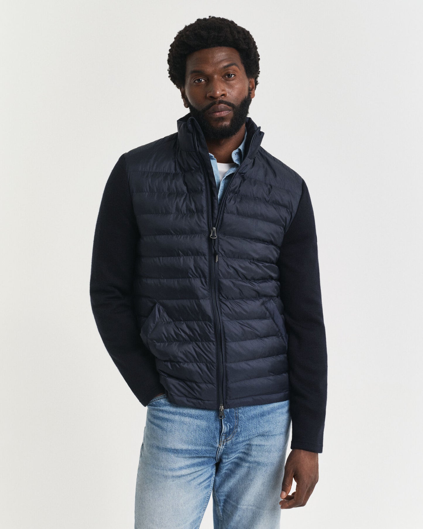 Veste en tissus mélangés