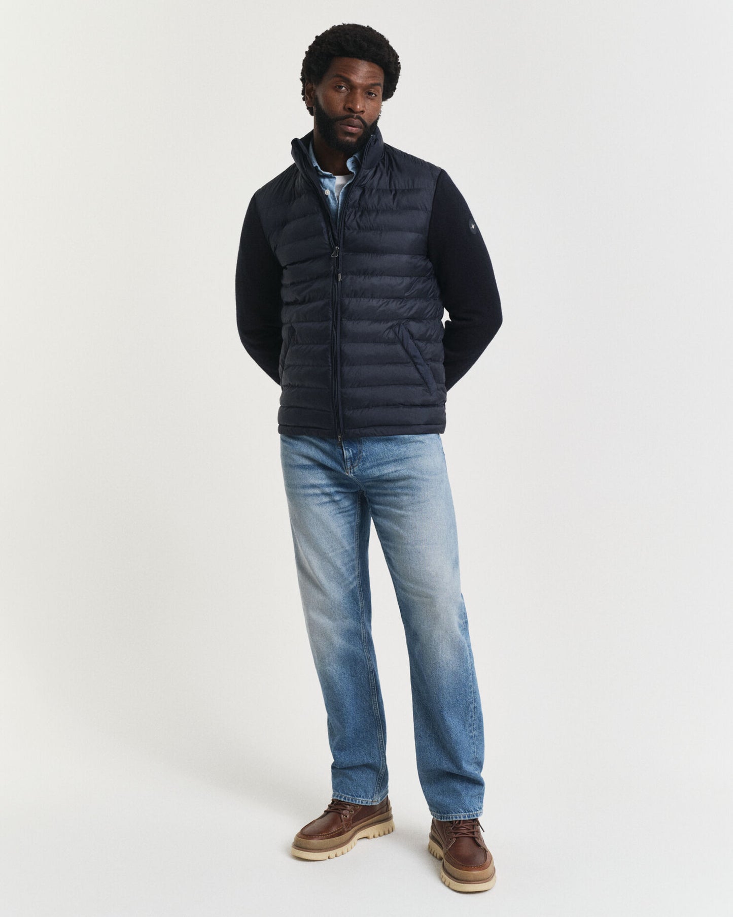 Veste en tissus mélangés
