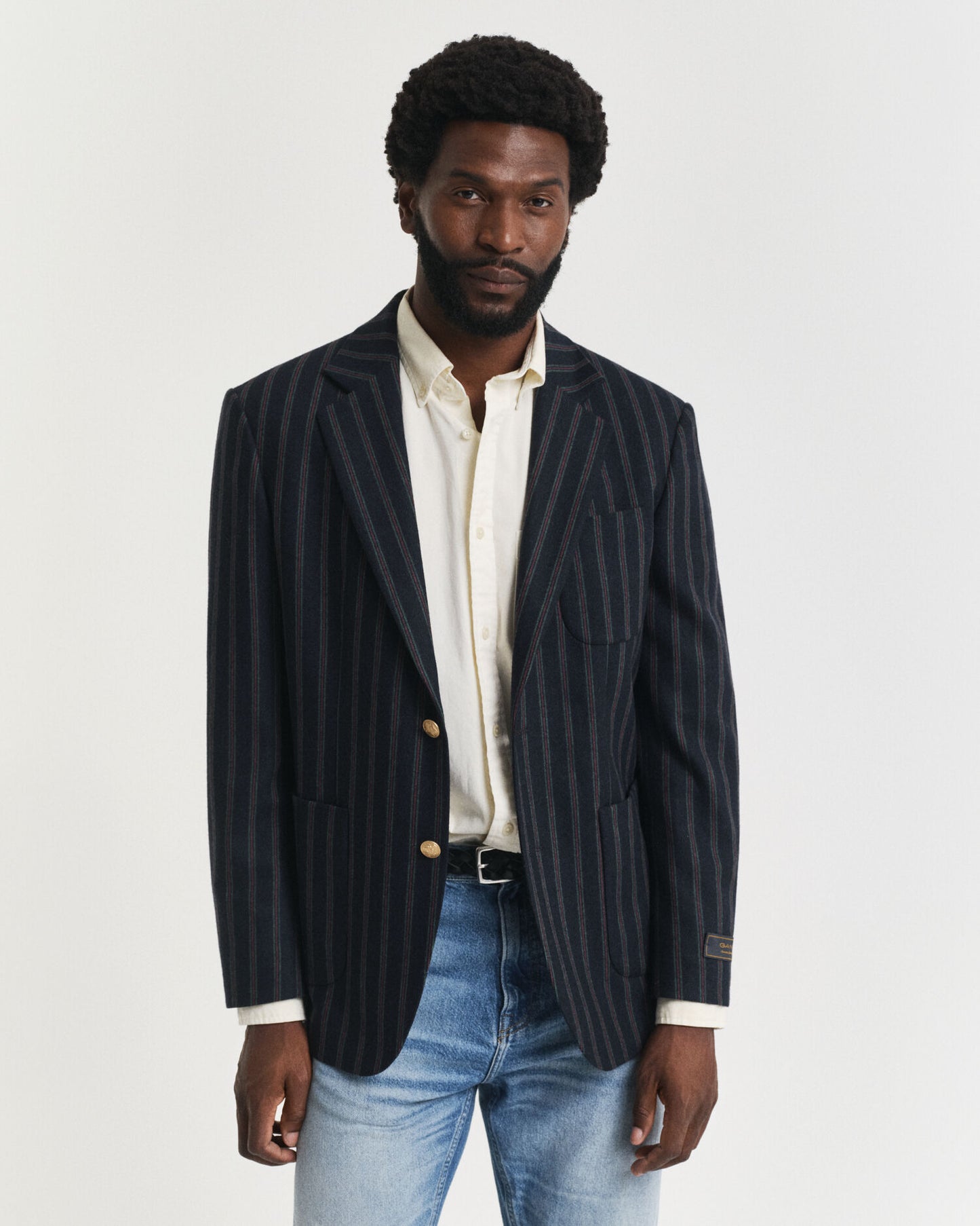 Blazer Club en flanelle rayée