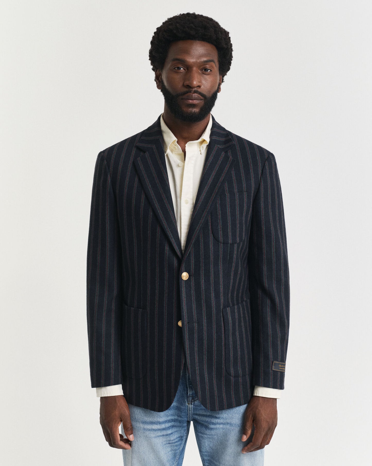 Blazer Club en flanelle rayée