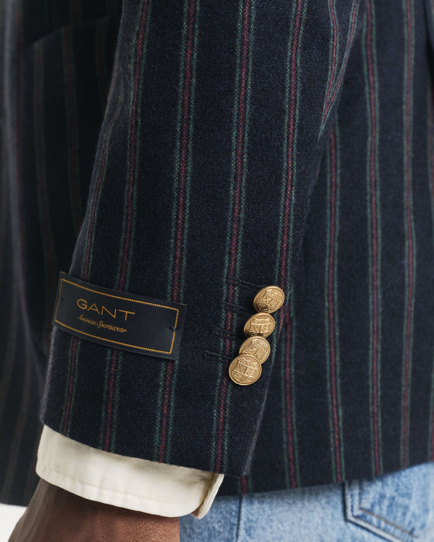 Blazer Club en flanelle rayée