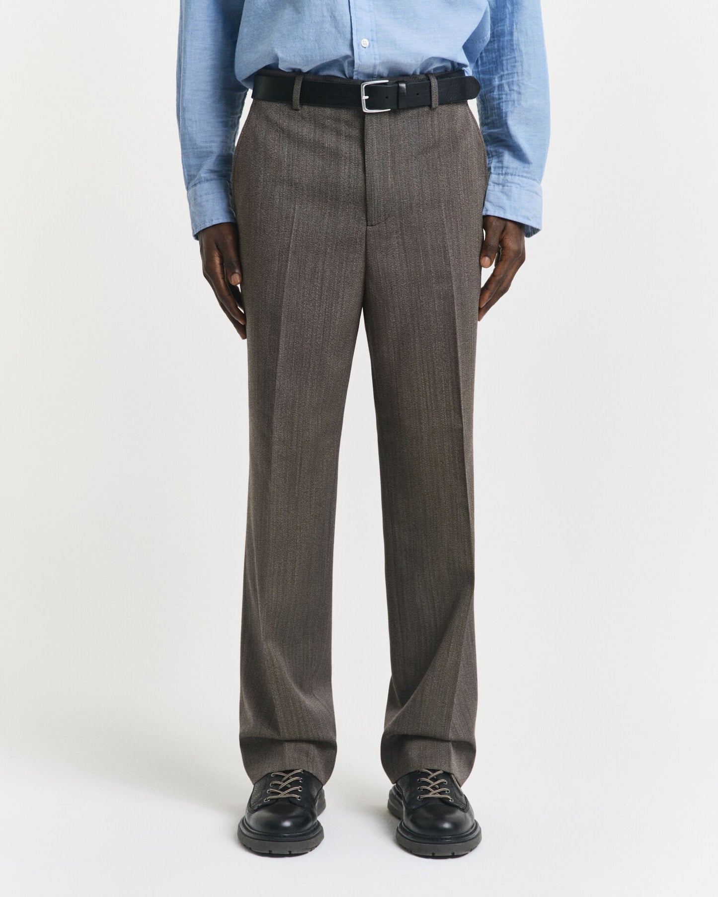 Pantalon de costume à chevrons