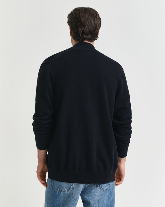 Cardigan zippé en coton décontracté