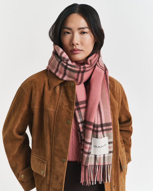 Tartan Checked Wool Scarf