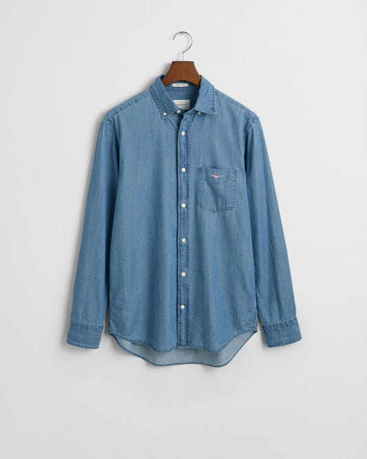 Regular Fit Indigohemd