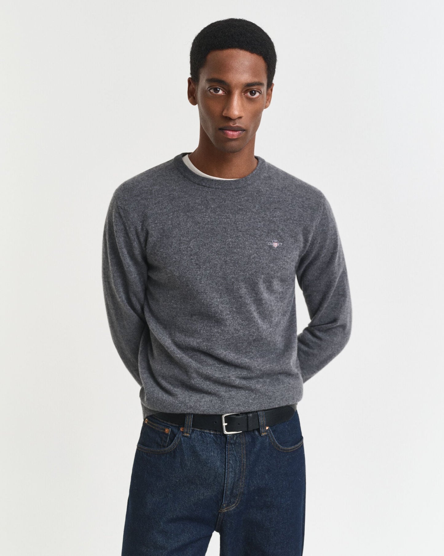 Pull ras du cou en laine d'agneau ultra-fine