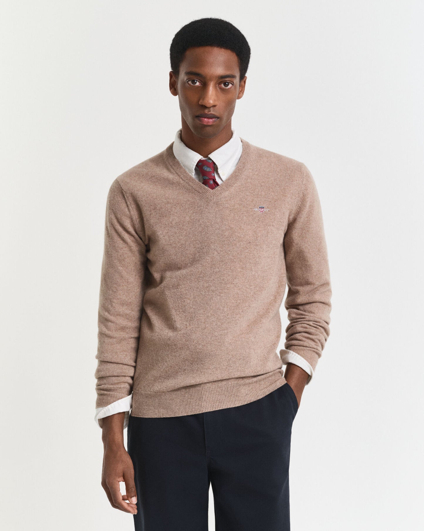 Pull Col V en Laine d'Agneau Superfine