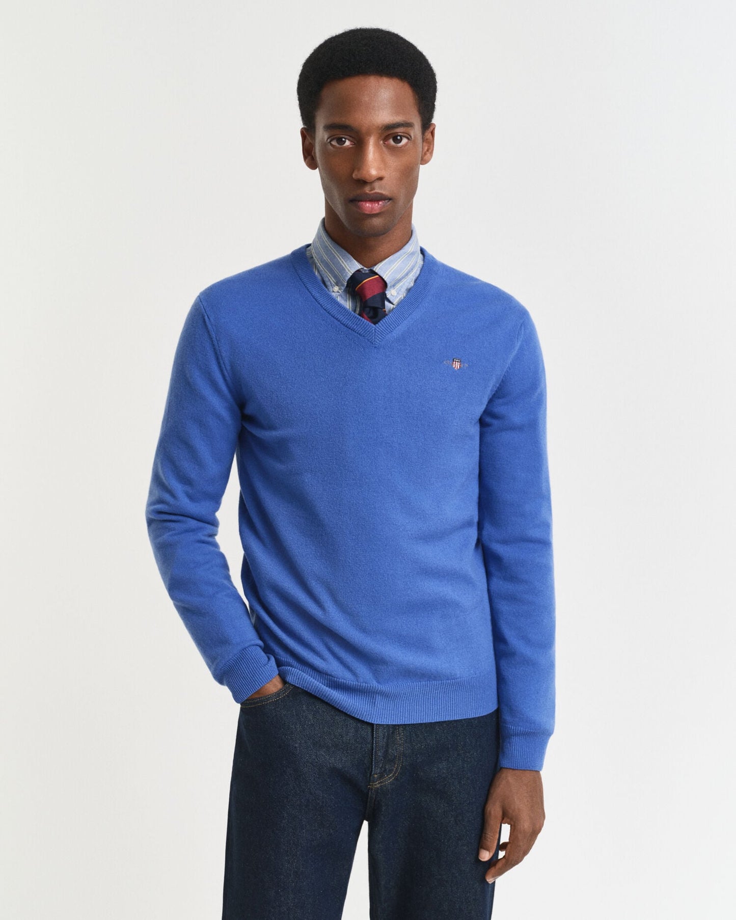 Feinster Lambswool V-Pullover