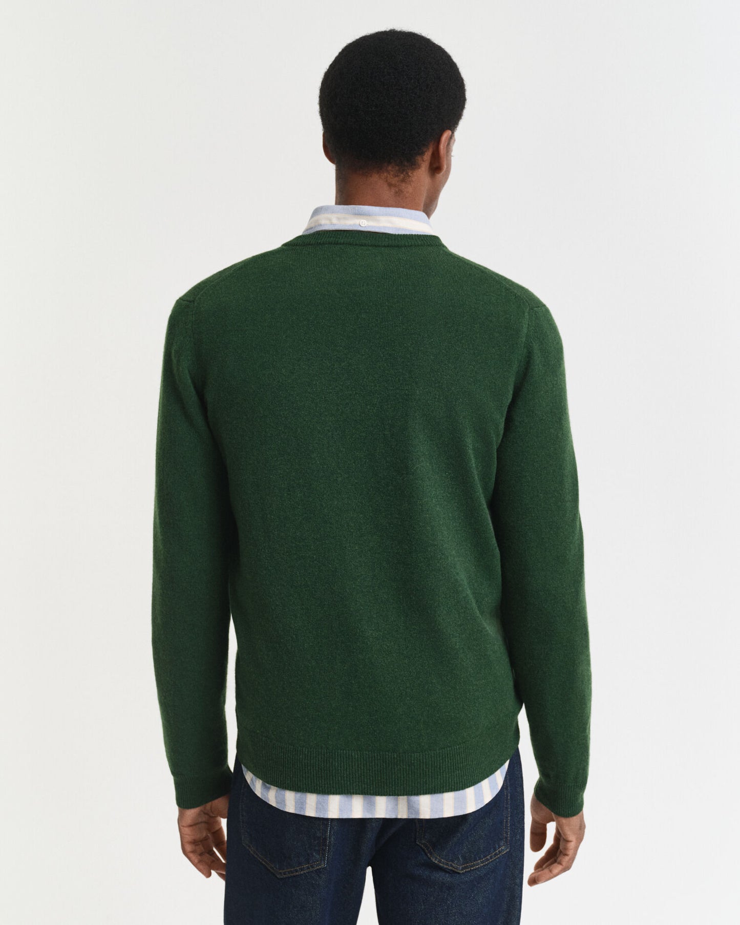 Feine Lammwoll-V-Ausschnitt-Pullover