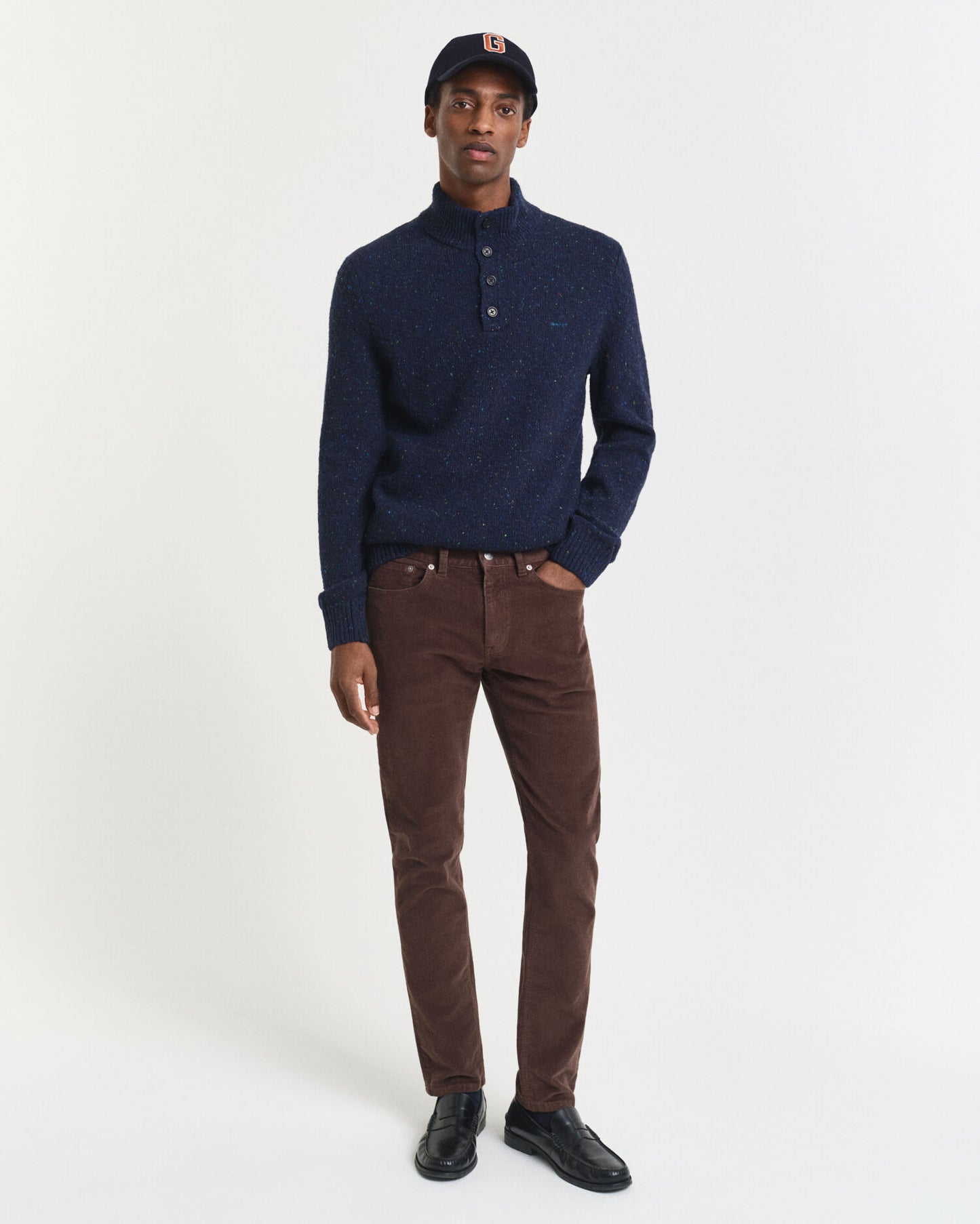 Jean en velours côtelé coupe slim