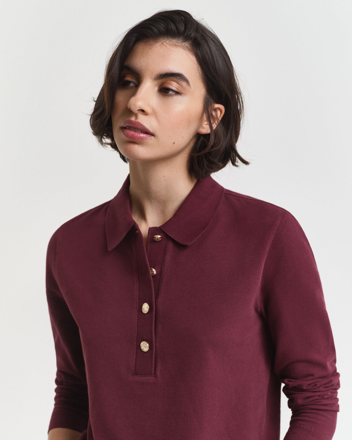 Long Sleeve Pique Polo Shirt