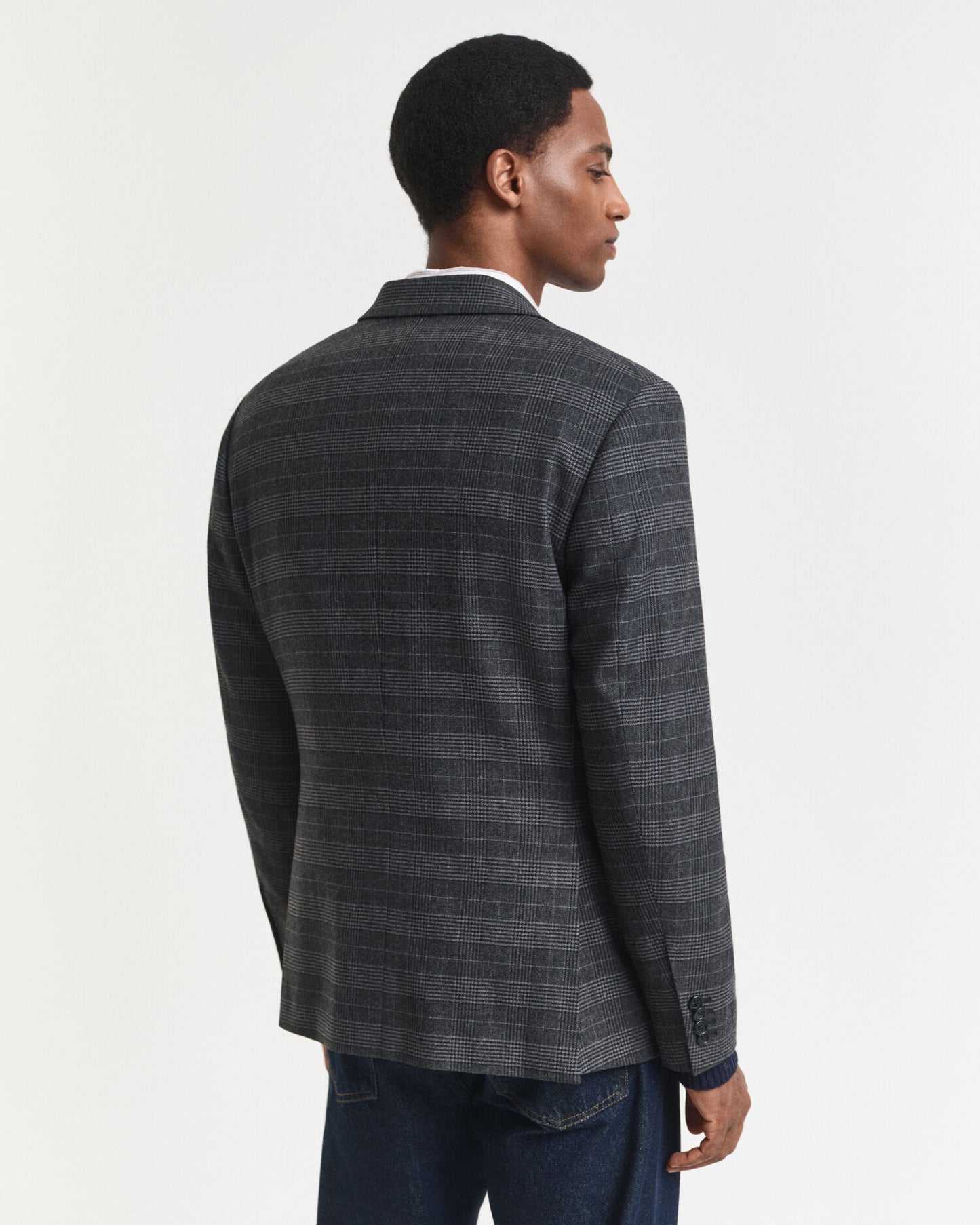 Veste de costume coupe slim à carreaux Glen