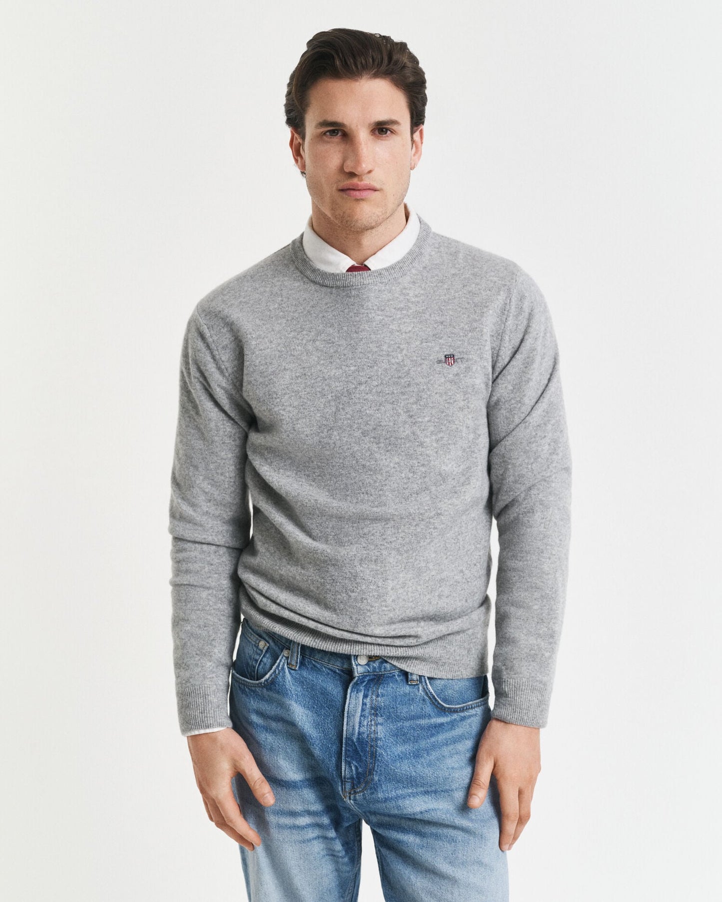 Pull ras du cou en laine d'agneau ultra-fine