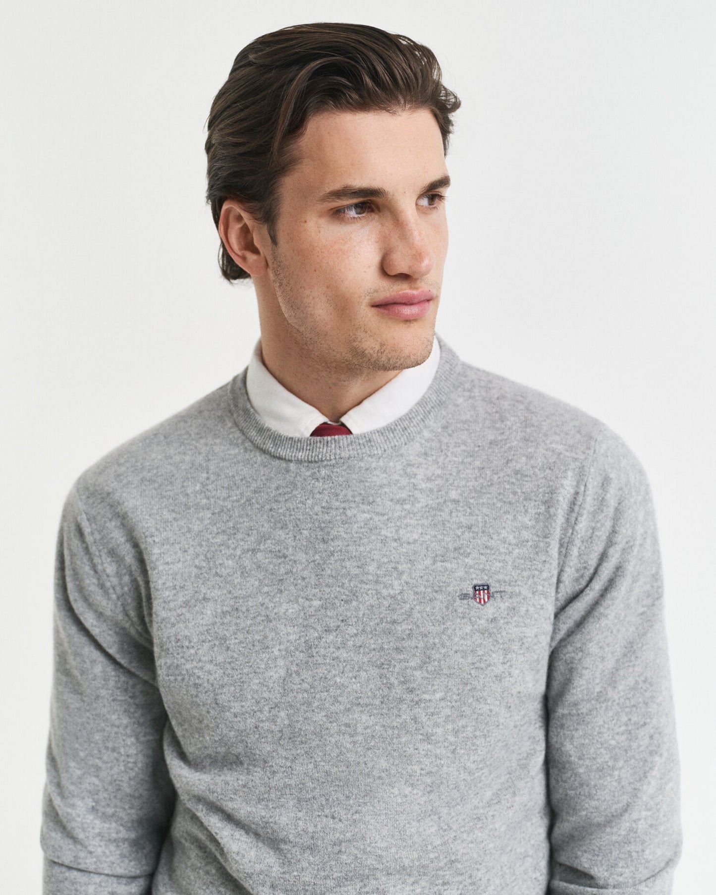 Pull ras du cou en laine d'agneau superfine