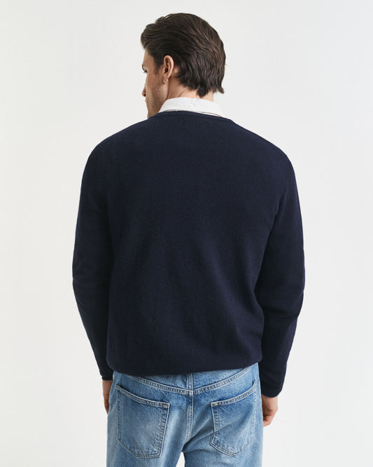 Superfeiner Lambswool V-Pullover