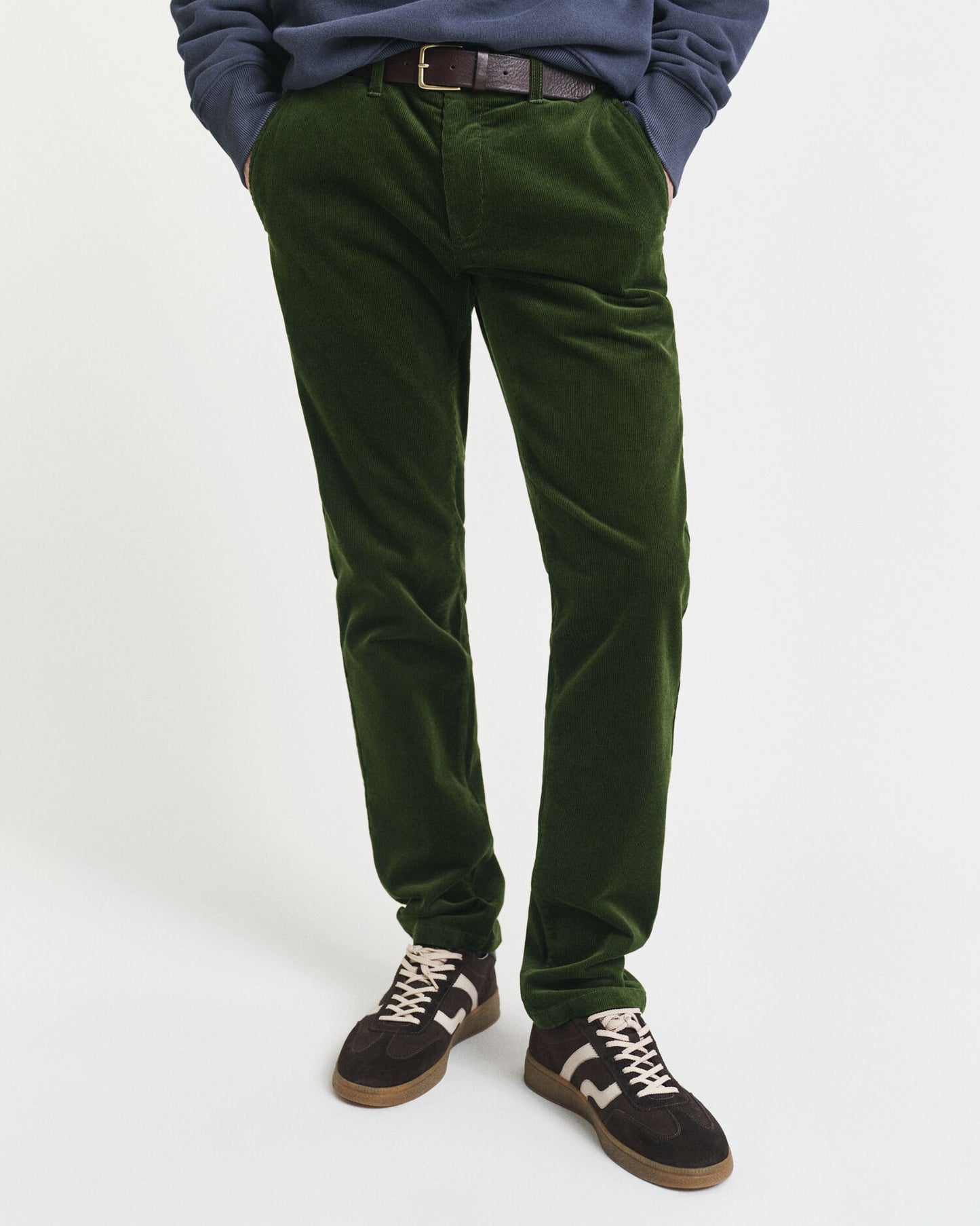 Chino en velours côtelé coupe slim