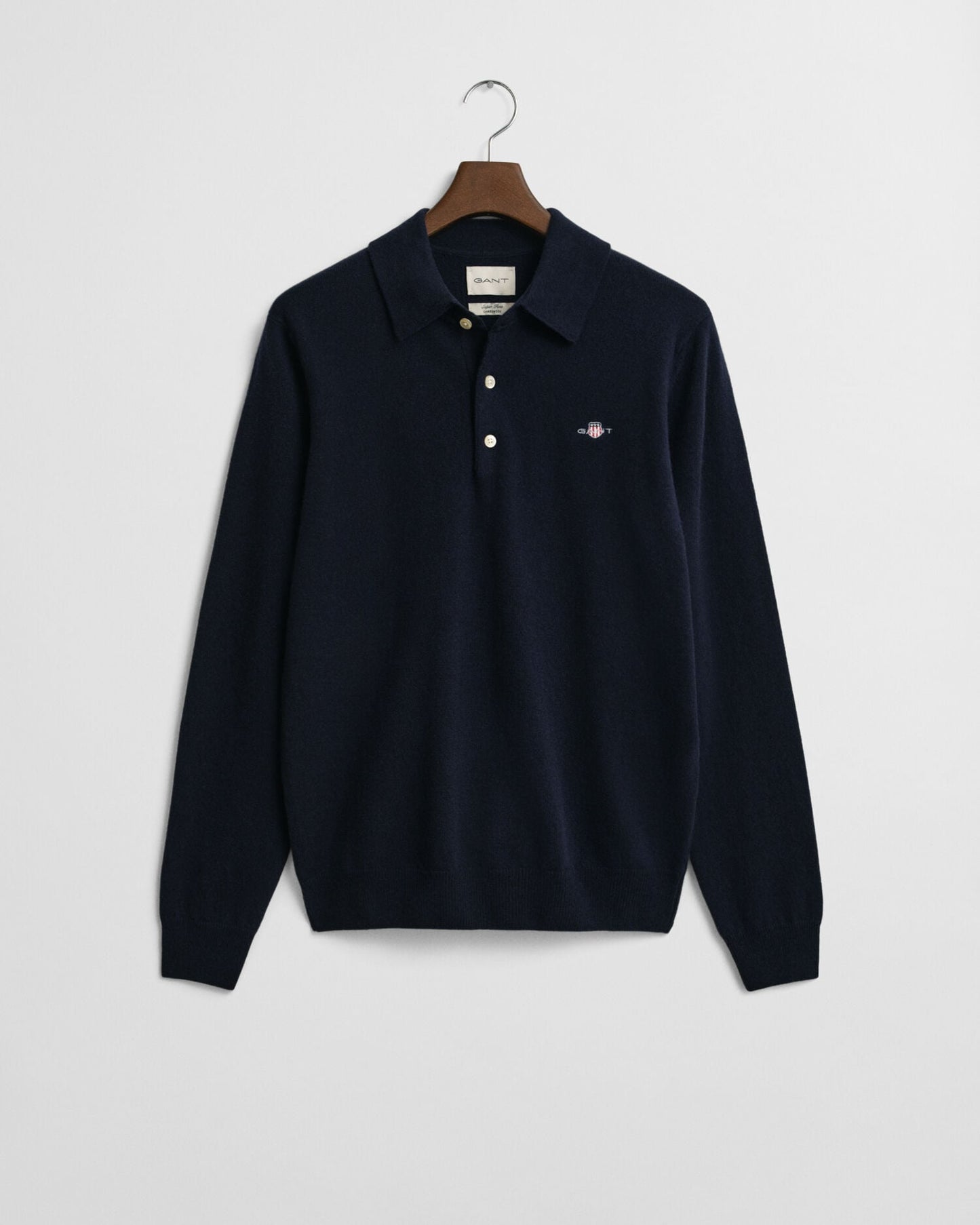 Polo-Pullover aus extrafeiner Lammwolle