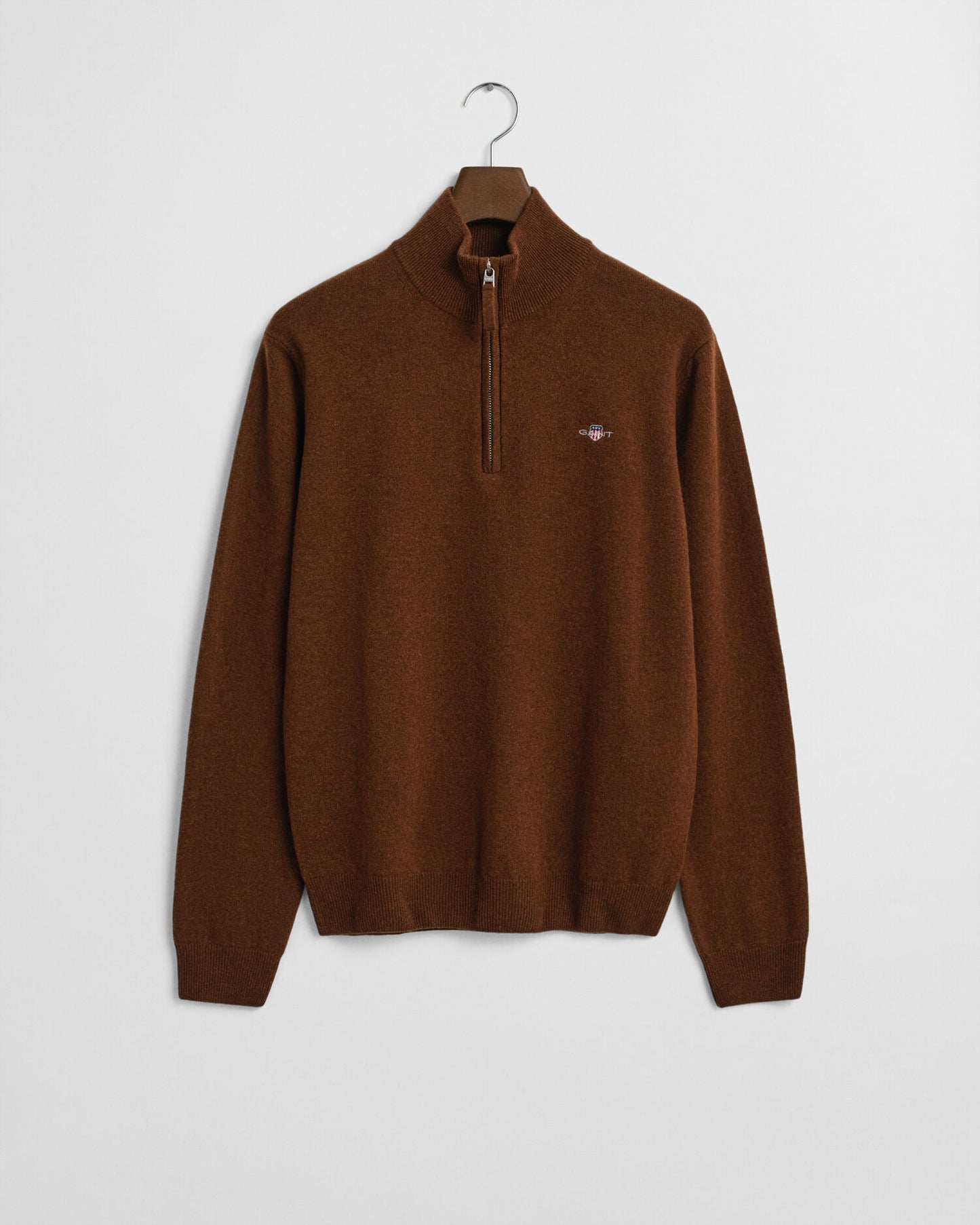 Pull demi-zip en lambswool superfine