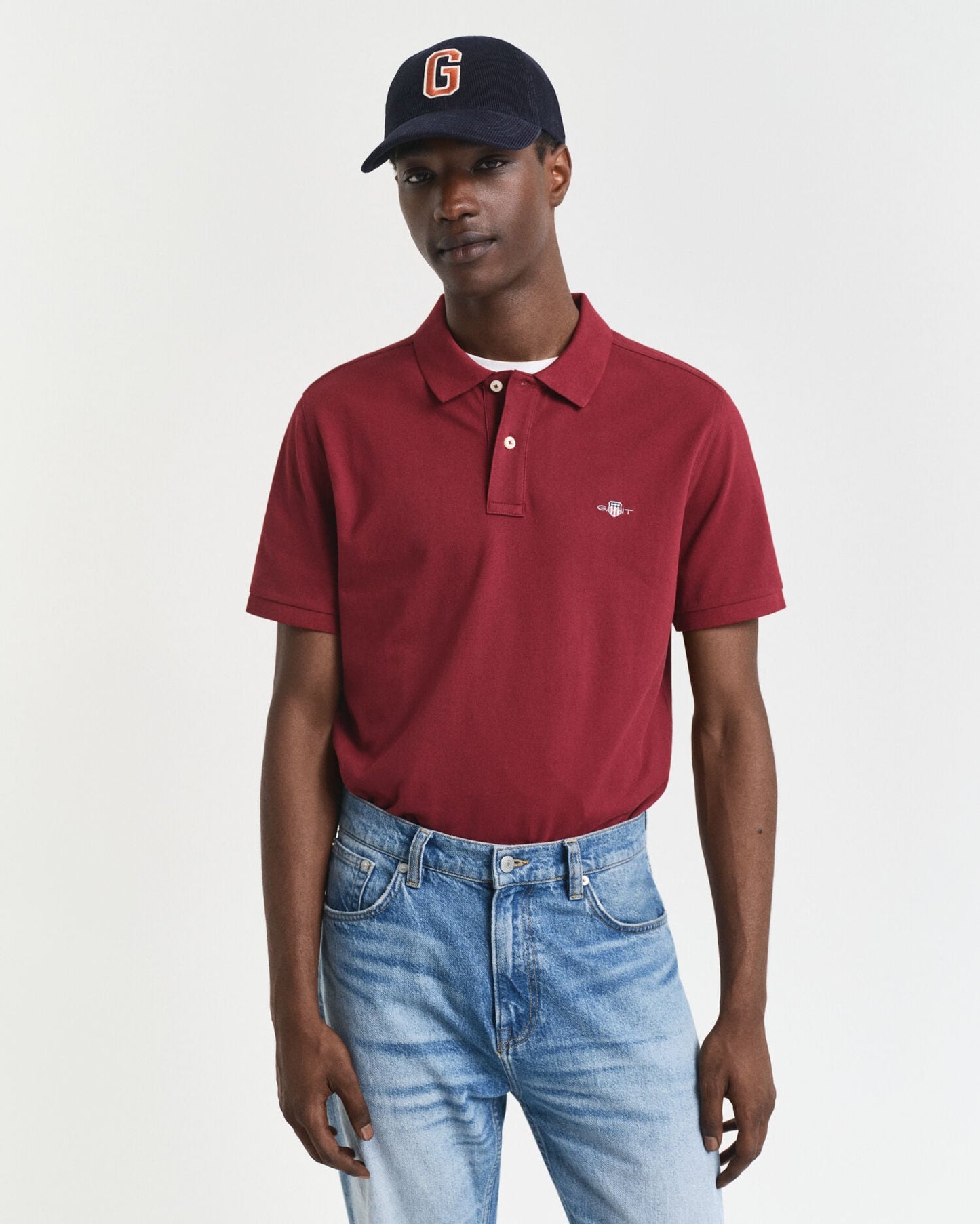 Regular Fit Schild Piqué-Poloshirt