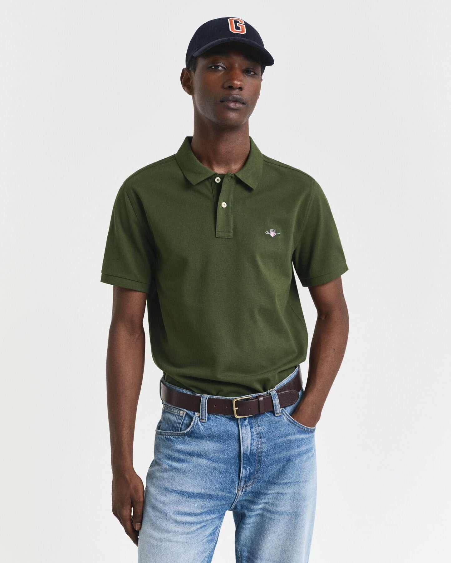 Regular Fit Shield Pique Polo Shirt