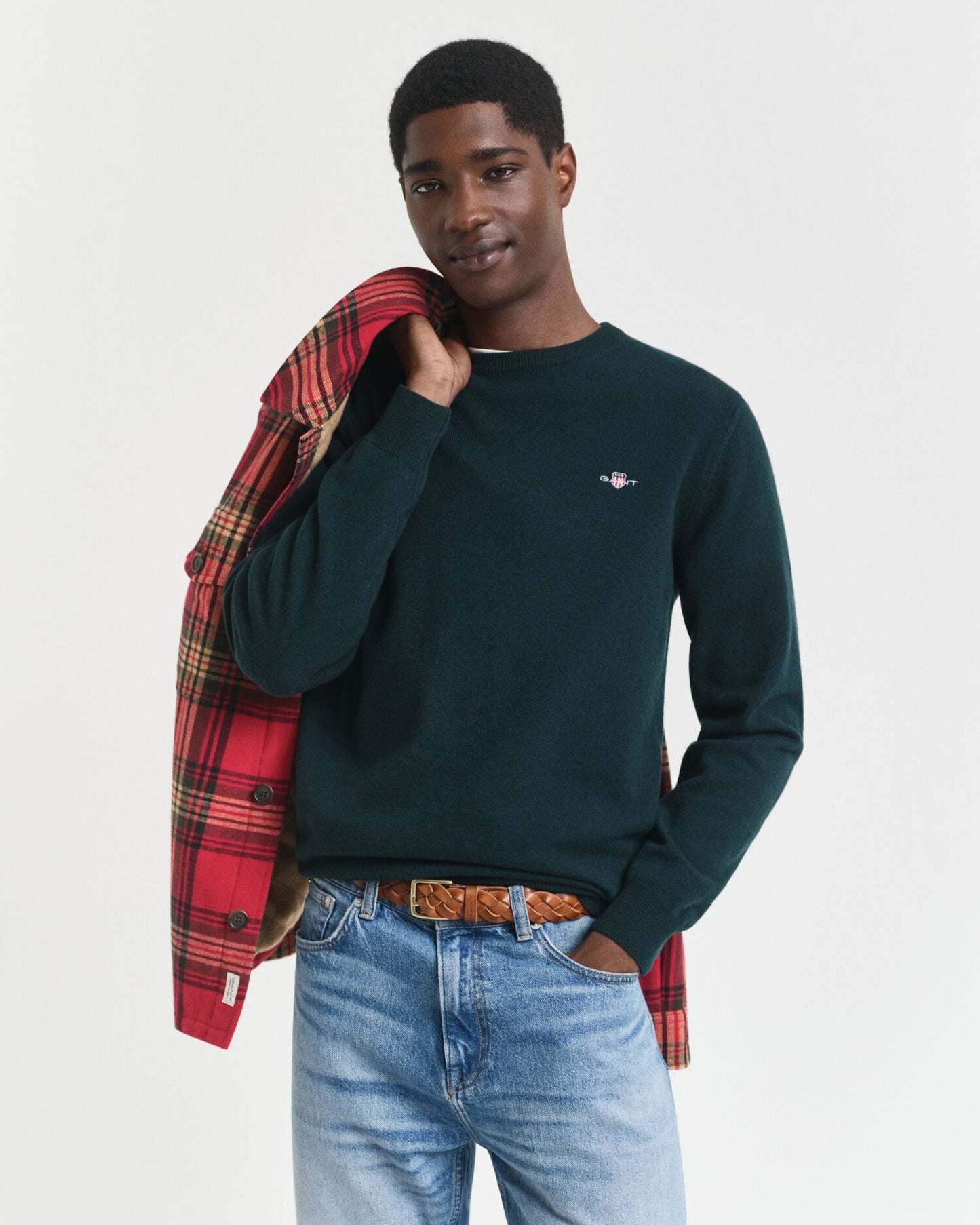 Pull col rond en agneau ultrafin