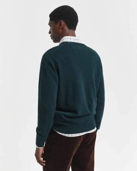 Superfeiner Lambswool V-Pullover