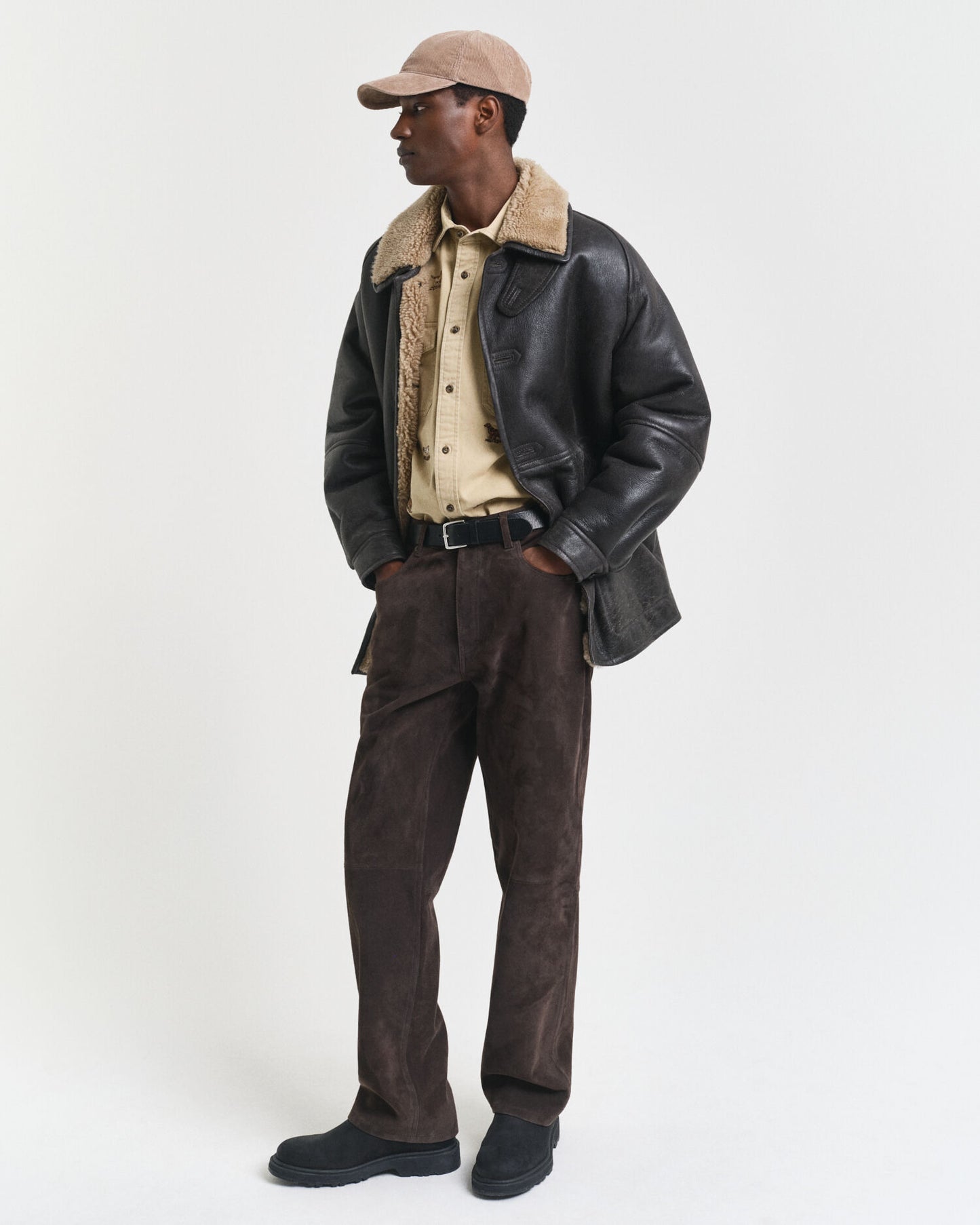 Relaxed Fit Embroidered Twill Shirt