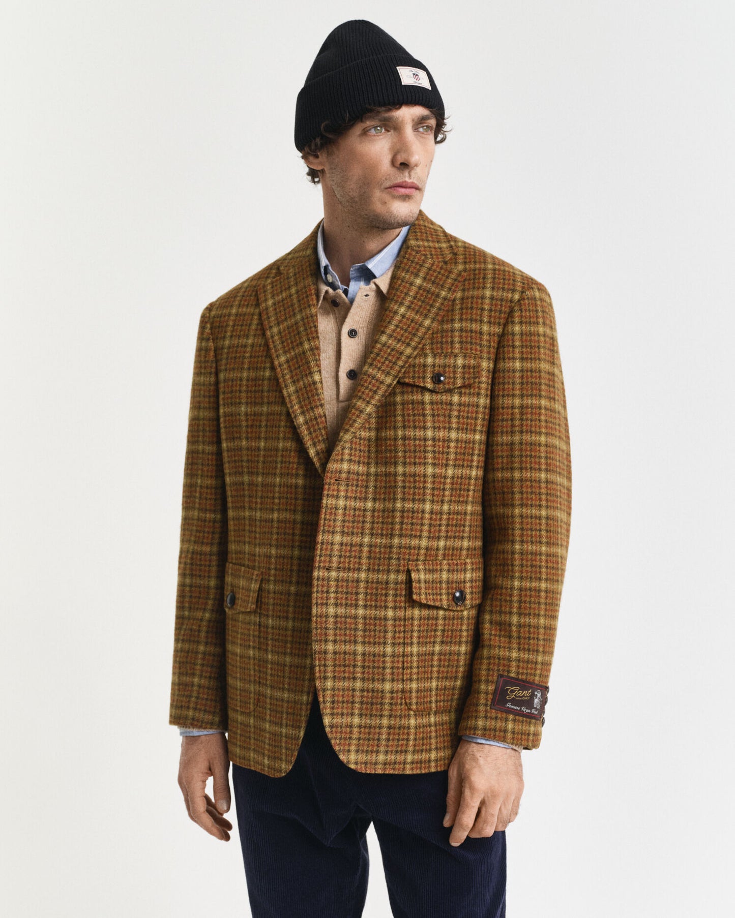 Karierter Tweed-Blazer in lockerer Passform