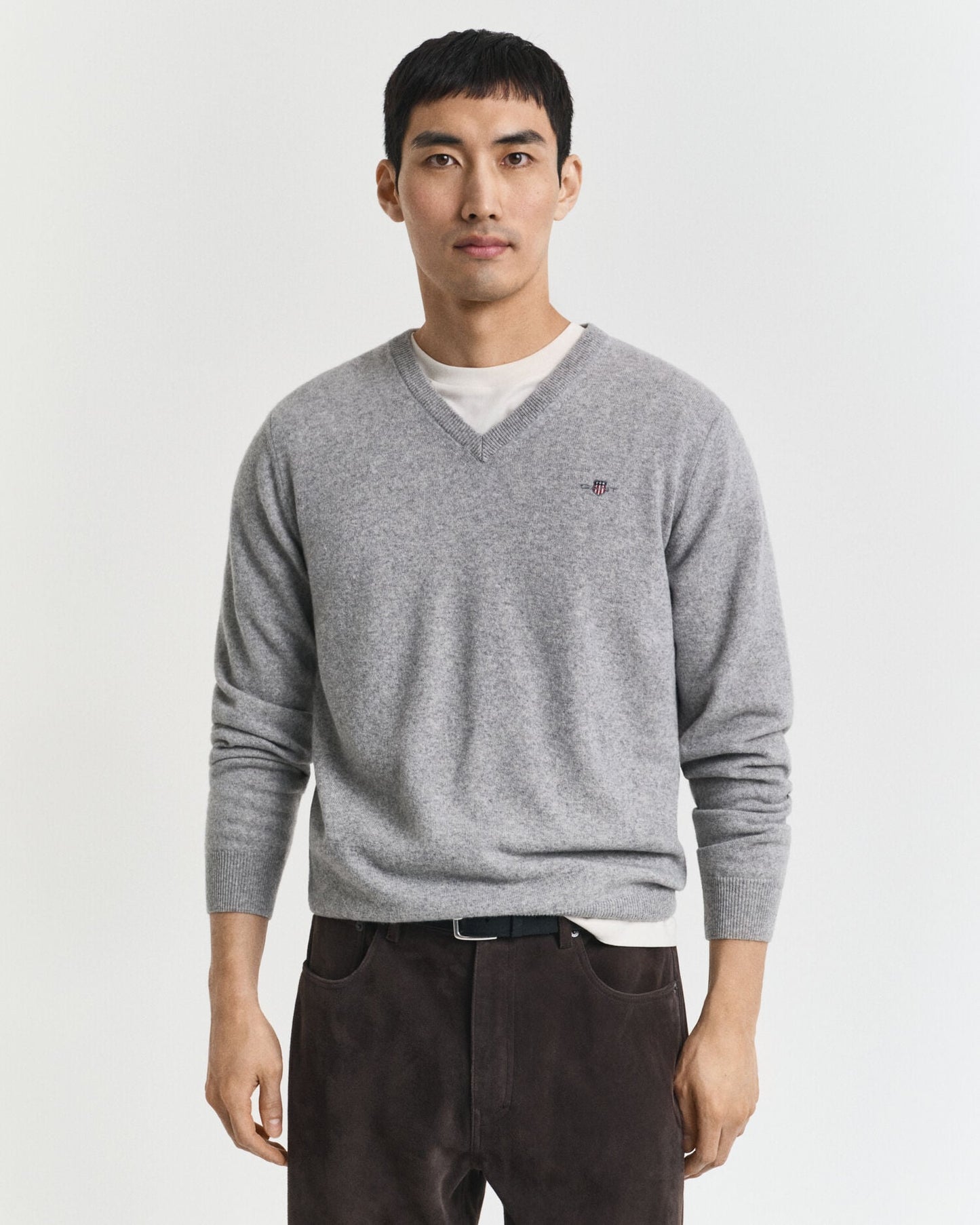 Feinster Lambswool V-Pullover