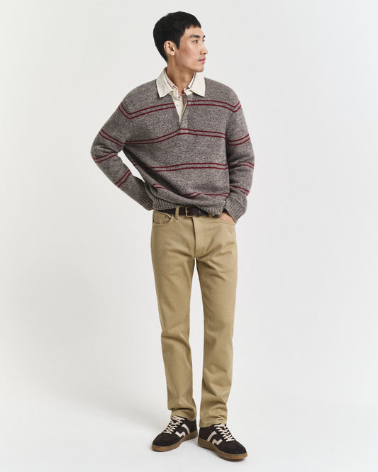 Jean en twill doux coupe droite
